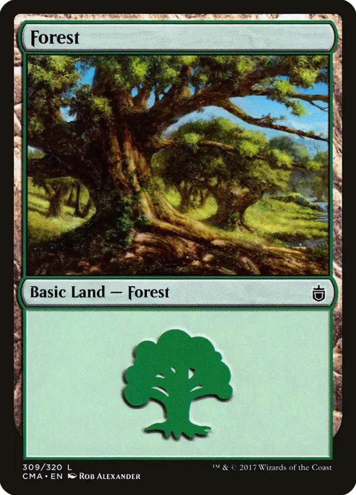 Forest (309) [Commander Anthology] - MTG Single