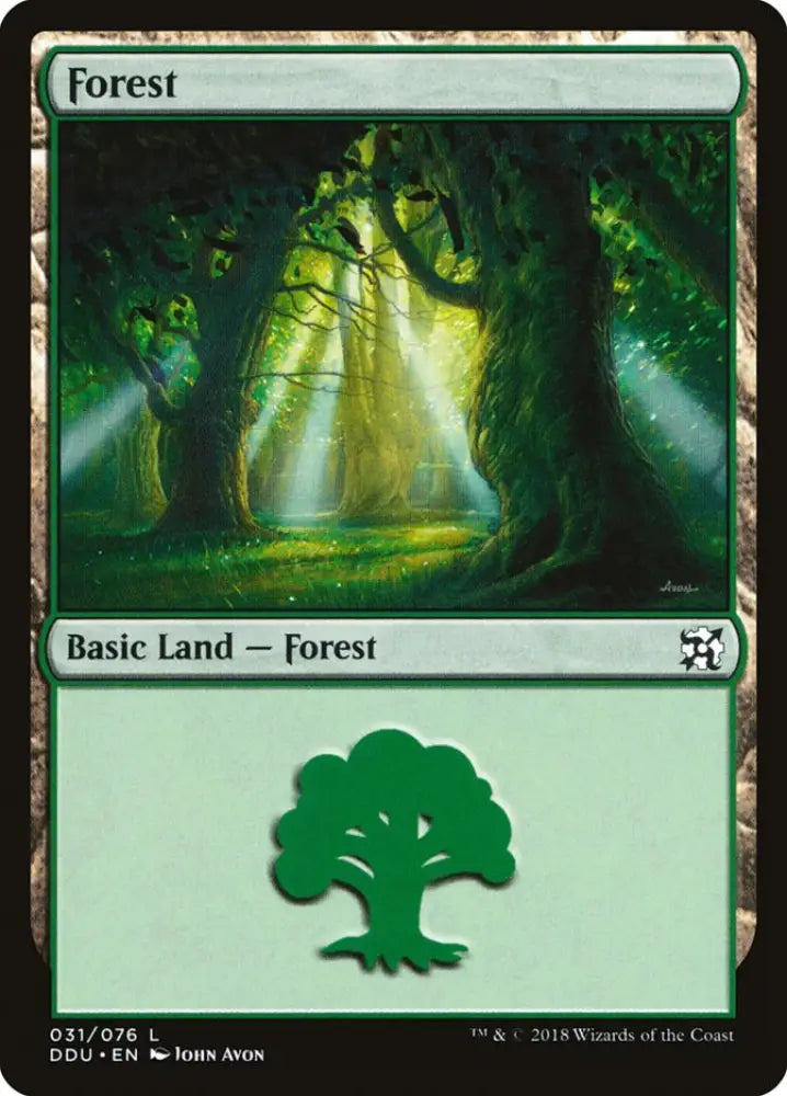 Forest (31) [Duel Decks: Elves vs. Inventors] - MTG Single