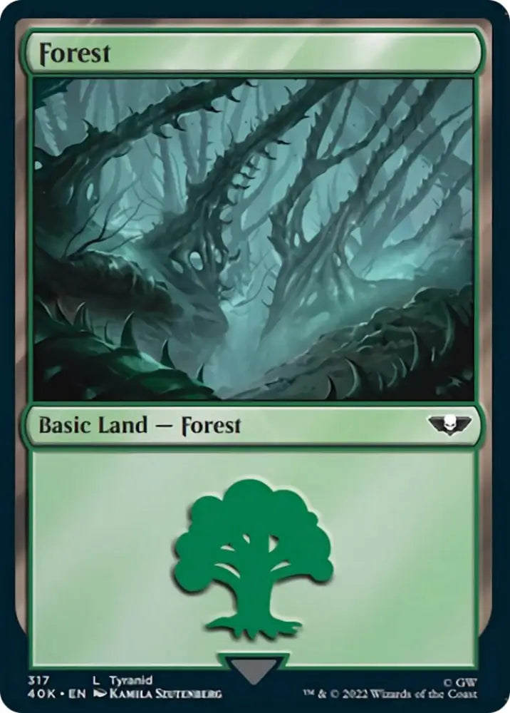 Forest (317) [Warhammer 40,000] - MTG Single