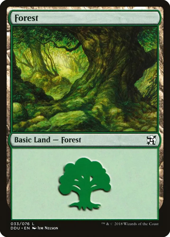 Forest (33) [Duel Decks: Elves vs. Inventors] - MTG Single