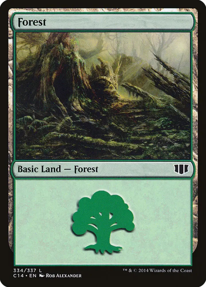 Forest (334) [Commander 2014] - MTG Single