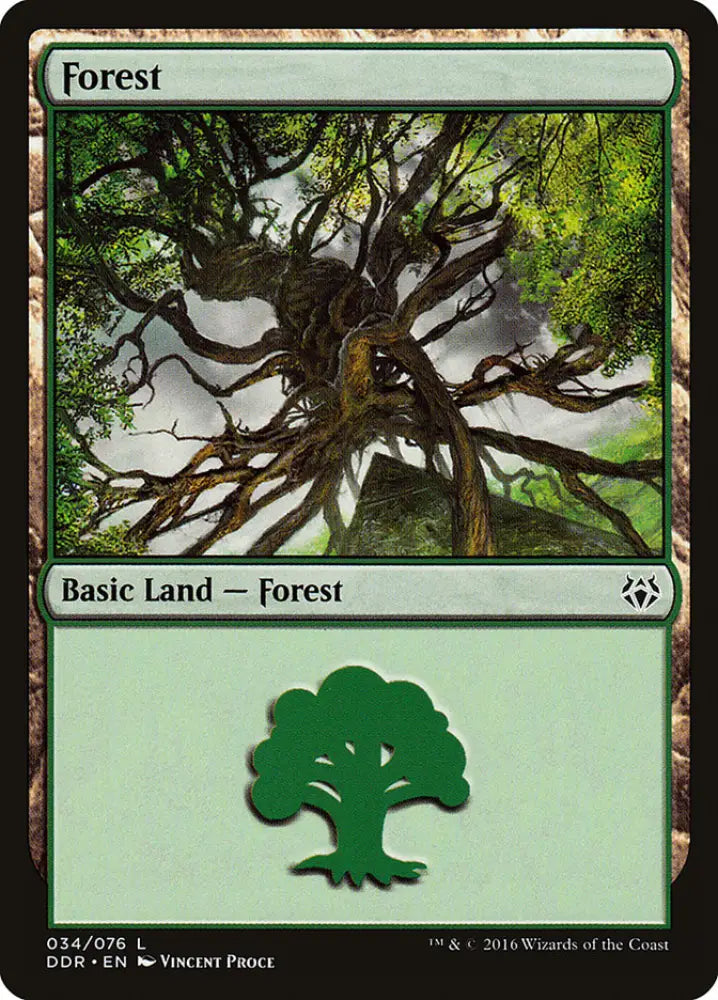Forest (34) [Duel Decks: Nissa vs. Ob Nixilis] - MTG Single