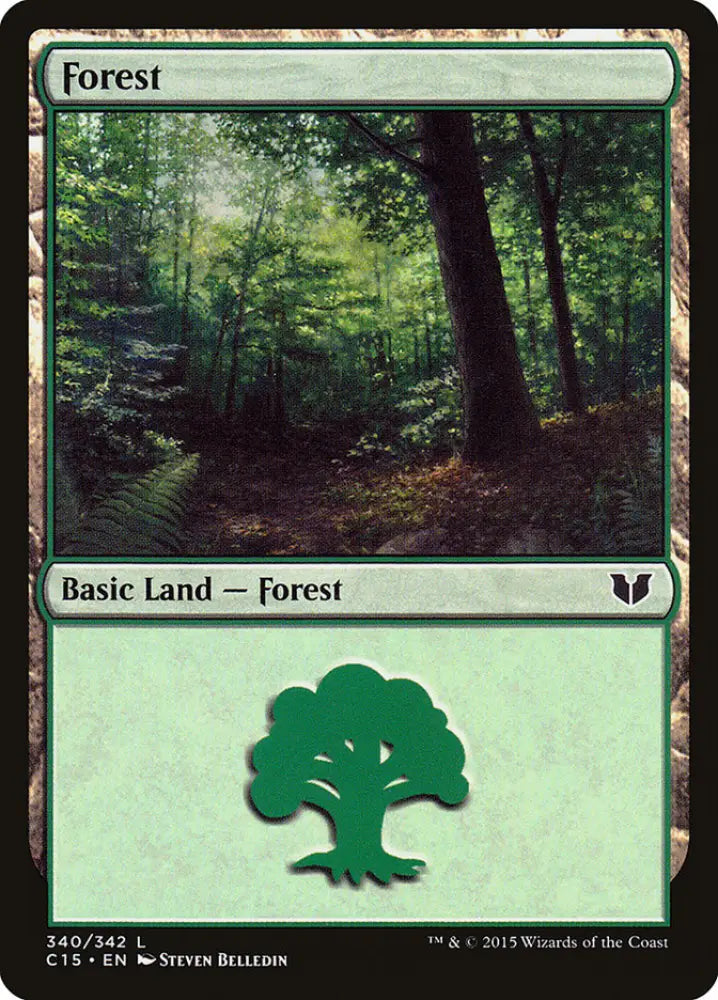 Forest (340) [Commander 2015] - MTG Single