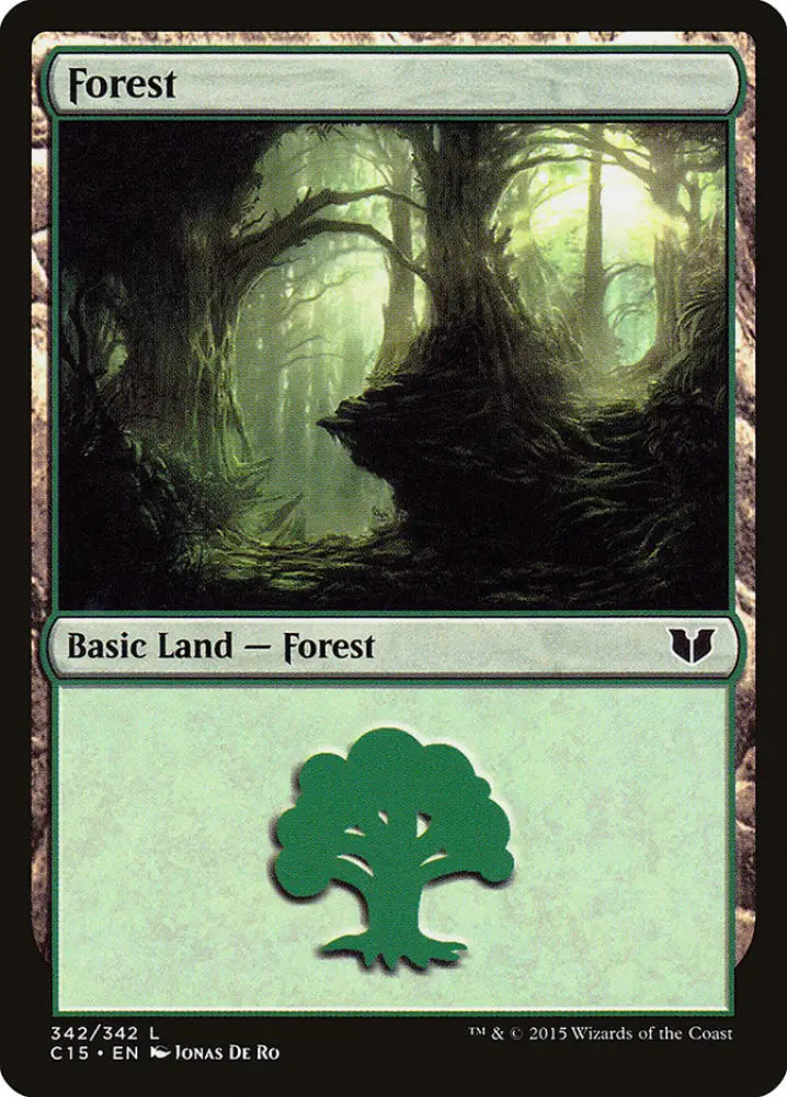 Forest (342) [Commander 2015] - MTG Single