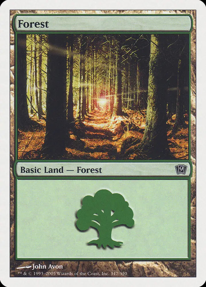 Forest (347) [Ninth Edition] - MTG Single