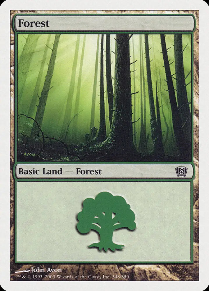 Forest (348) [Eighth Edition] - MTG Single