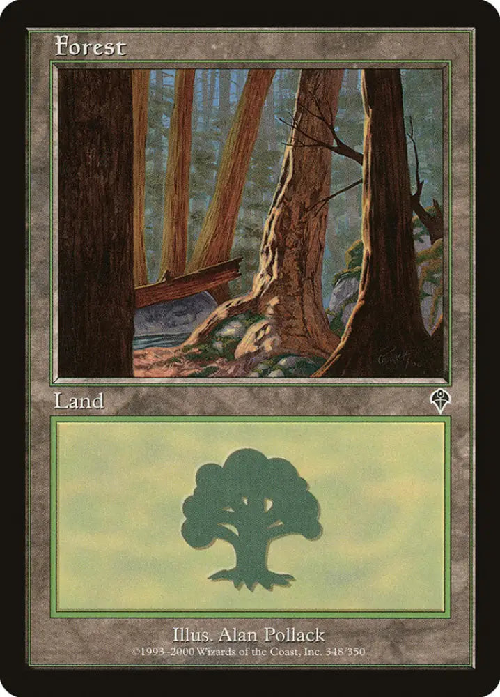 Forest (348) [Invasion] - MTG Single