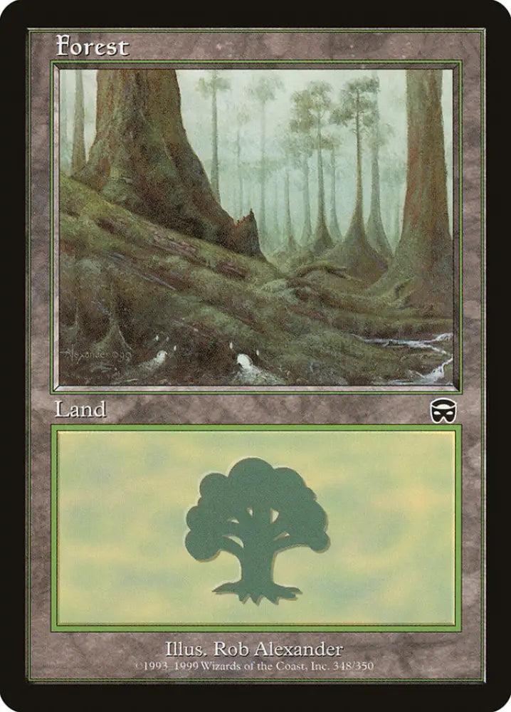 Forest (348) [Mercadian Masques] - MTG Single