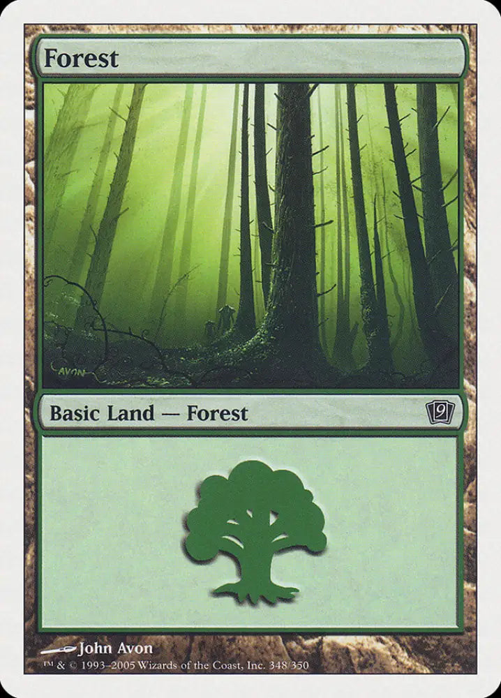 Forest (348) [Ninth Edition] - MTG Single