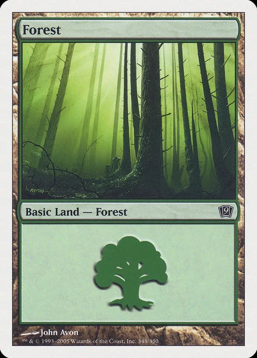 Forest (348) [Ninth Edition] - MTG Single