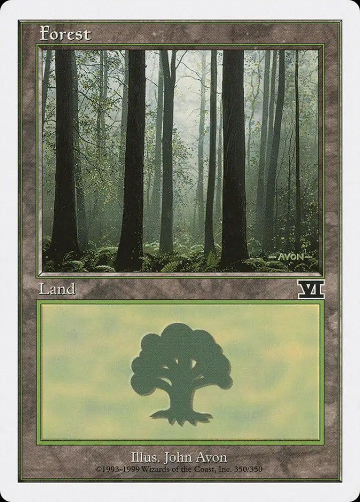 Forest (350) [Classic Sixth Edition] - MTG Single