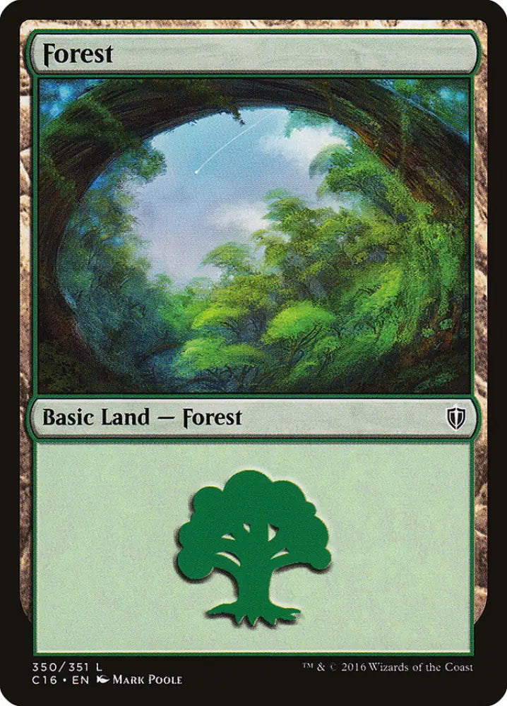 Forest (350) [Commander 2016] - MTG Single