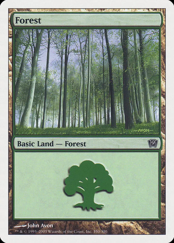 Forest (350) [Ninth Edition] - MTG Single