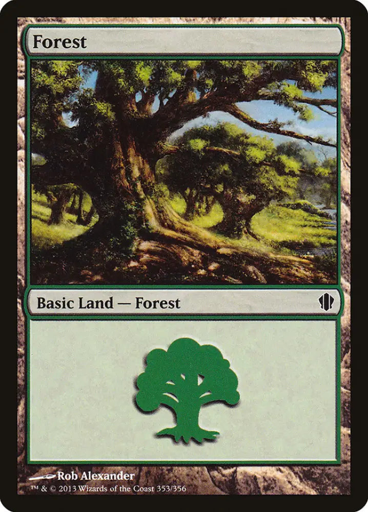 Forest (353) [Commander 2013] - MTG Single