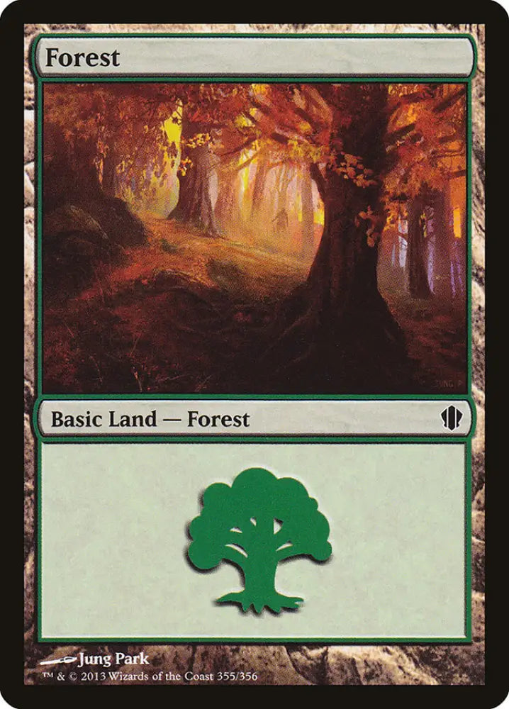 Forest (355) [Commander 2013] - MTG Single