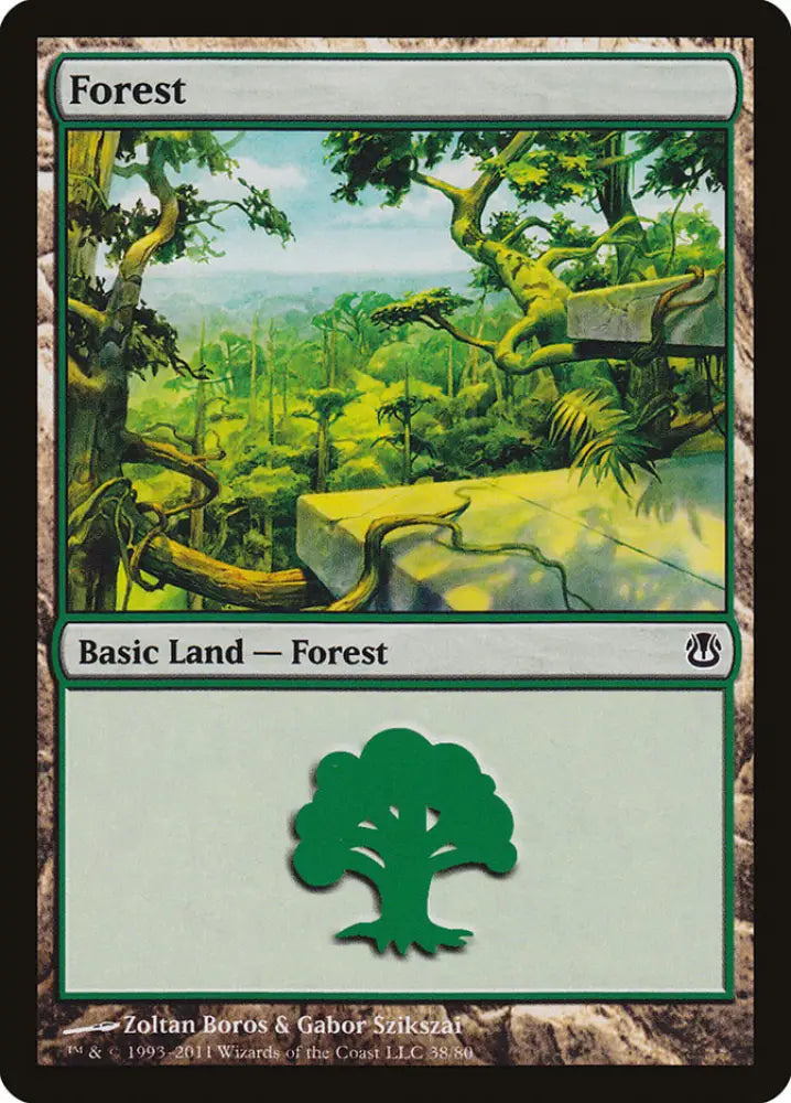 Forest (38) [Duel Decks: Ajani vs. Nicol Bolas] - MTG Single