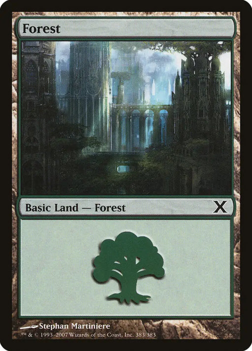 Forest (383) [Tenth Edition] - MTG Single