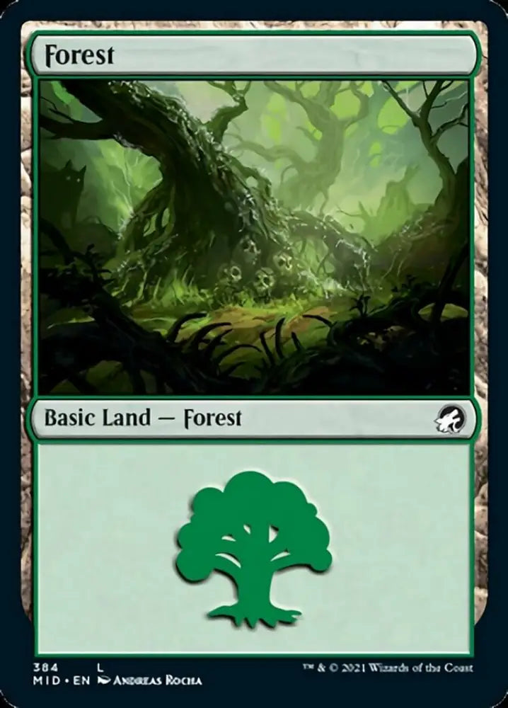 Forest (384) [Innistrad: Midnight Hunt] - MTG Single