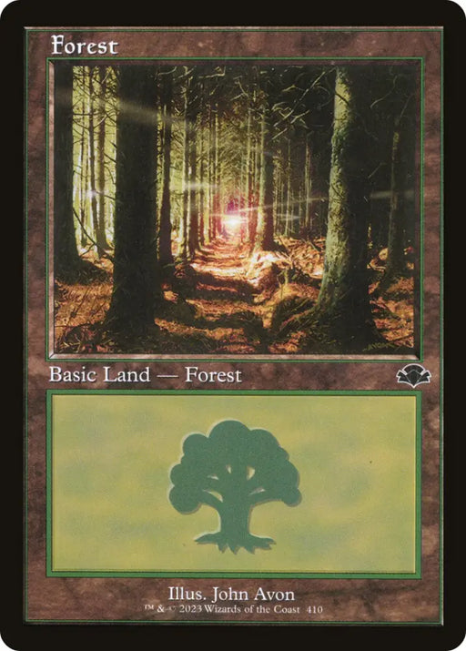 Forest (410) (Retro) [Dominaria Remastered] - MTG Single