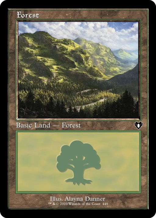 Forest (449) (Retro) [Commander Masters] - MTG Single
