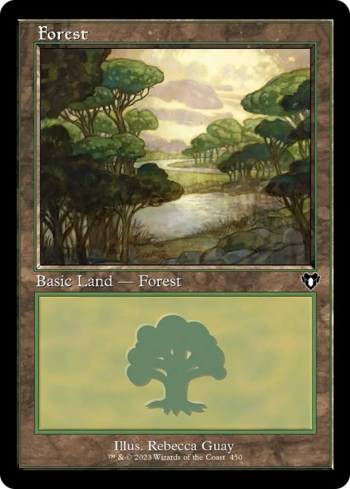 Forest (450) (Retro) [Commander Masters] - MTG Single