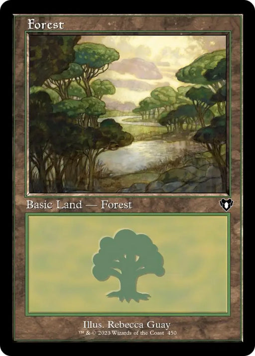 Forest (450) (Retro) [Commander Masters] - MTG Single