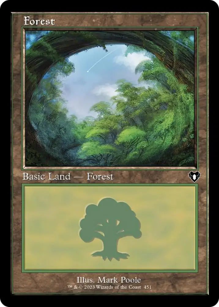 Forest (451) (Retro) [Commander Masters] - MTG Single