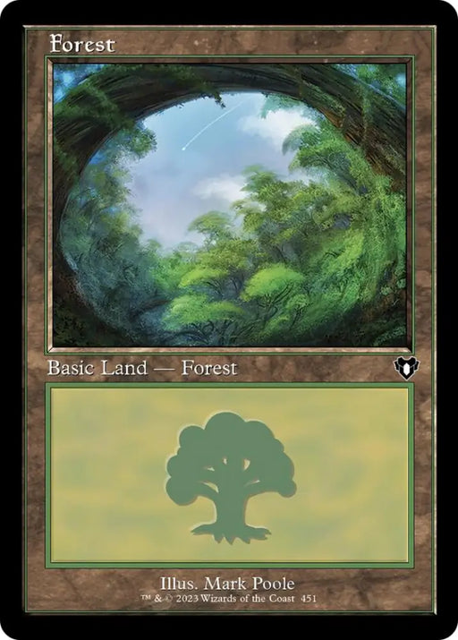 Forest (451) (Retro) [Commander Masters] - MTG Single