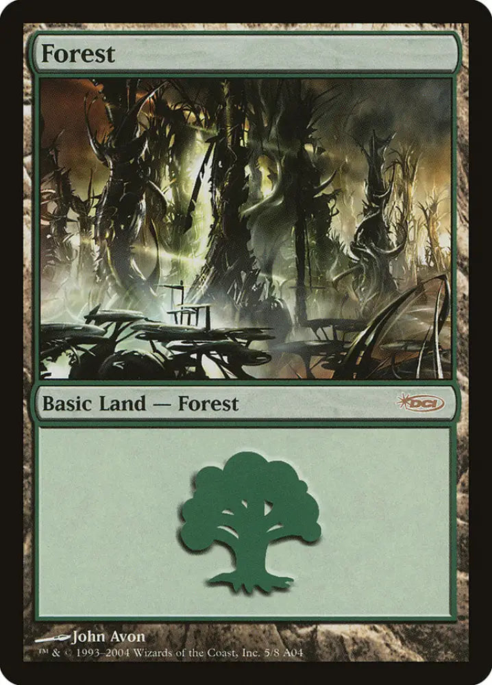 Forest (5) [Arena League 2004] - MTG Single