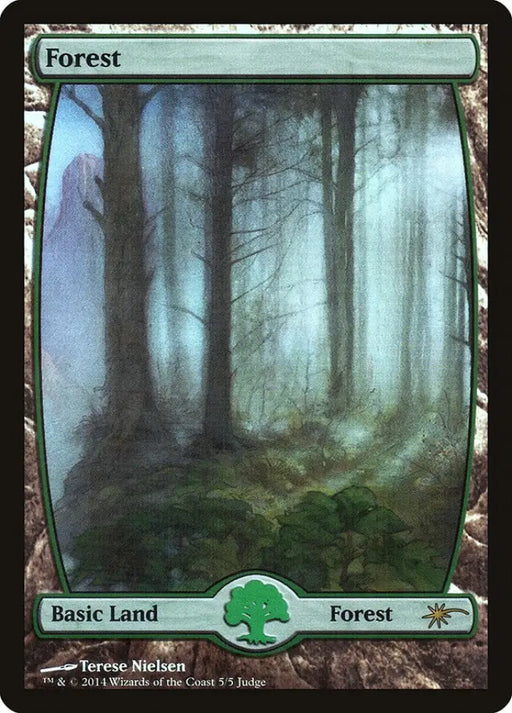 Forest (5★) [Judge Gift Cards 2014] - MTG Single