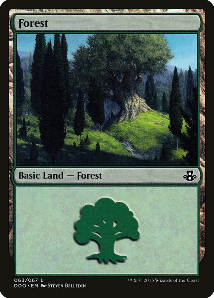 Forest (63) [Duel Decks: Elspeth vs. Kiora] - MTG Single