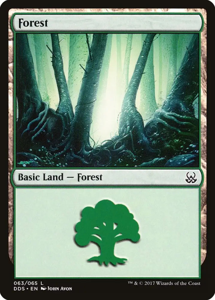 Forest (63) [Duel Decks: Mind vs. Might] - MTG Single