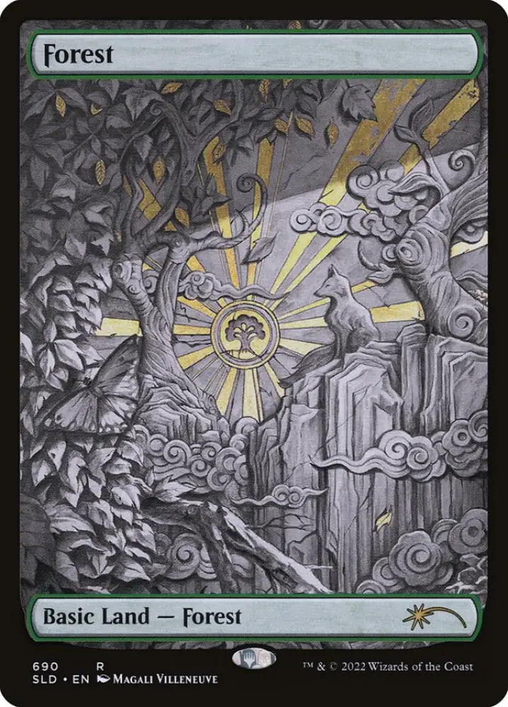 Forest (690) (Sketch) [Secret Lair Drop Promos] - MTG Single