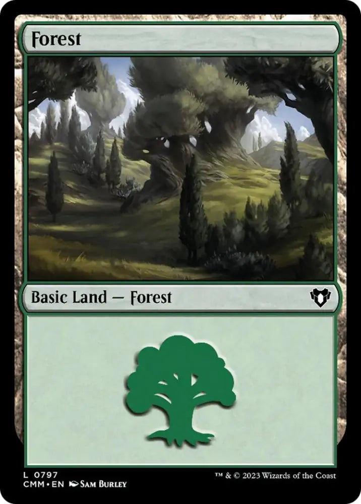 Forest (797) [Commander Masters] - MTG Single