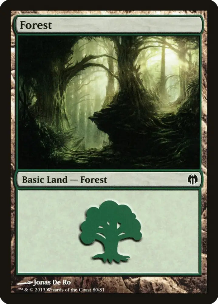 Forest (80) [Duel Decks: Heroes vs. Monsters] - MTG Single