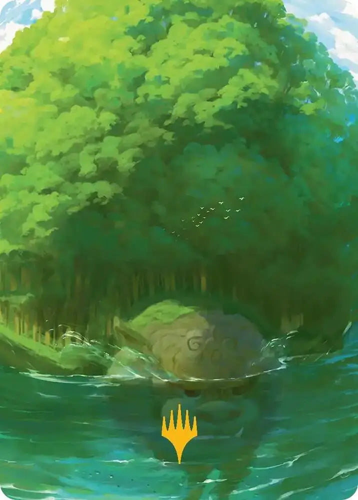 Forest Art Card (Gold-Stamped Planeswalker Symbol) (54) [Avatar: The Last Airbender Art Series]