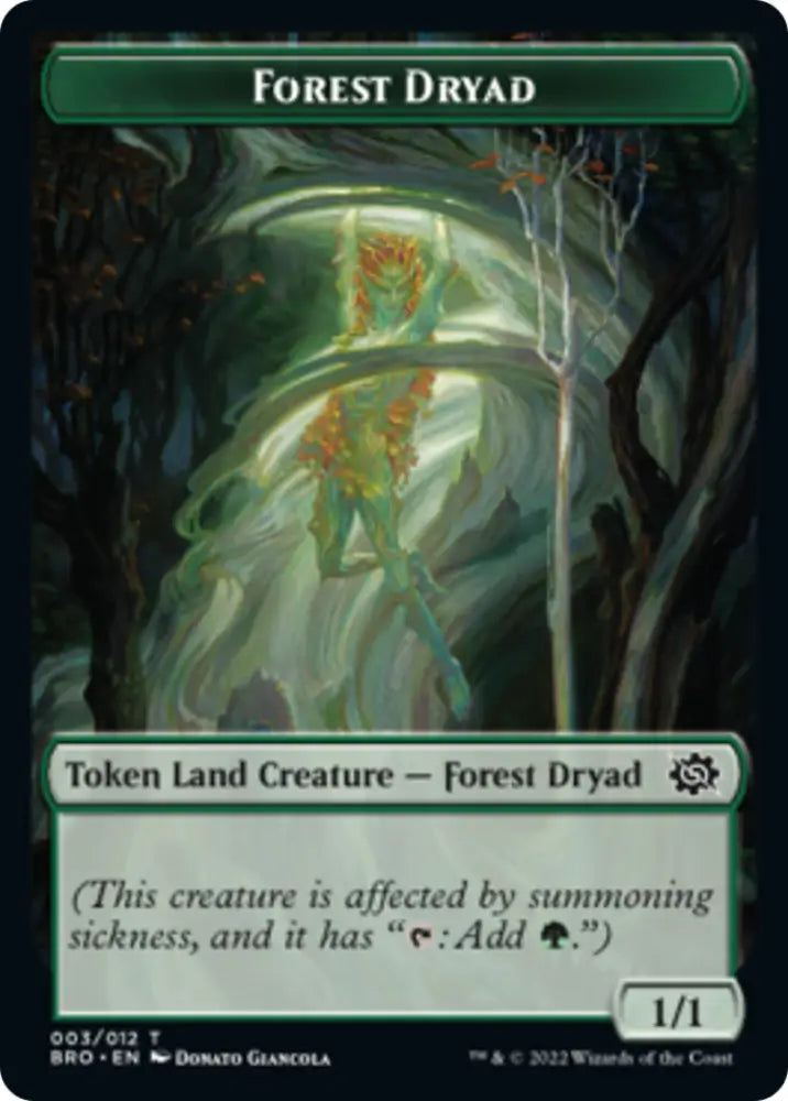 Forest Dryad Token [The Brothers’ War Tokens] - MTG Single
