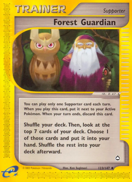 Forest Guardian (123/147) [Aquapolis] - Pokemon Single