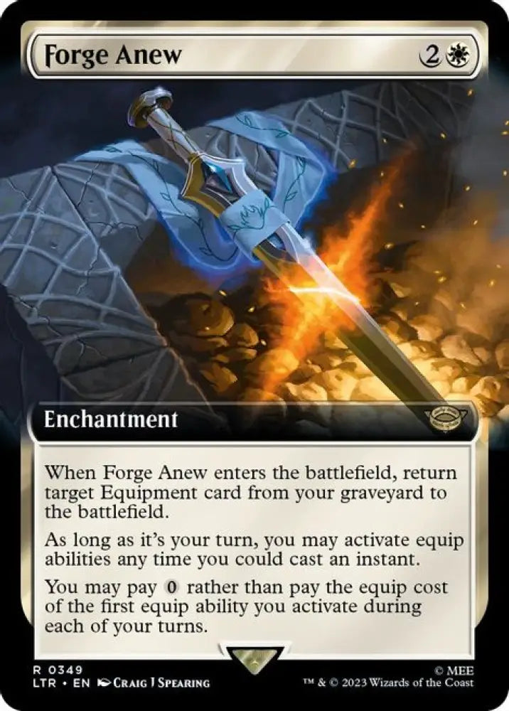 Forge Anew (Extended Art) [The Lord of the Rings: Tales of Middle-Earth] - MTG Single