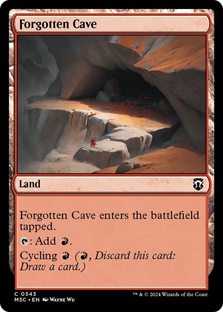 Forgotten Cave (Ripple Foil) [Modern Horizons 3 Commander] - MTG Single