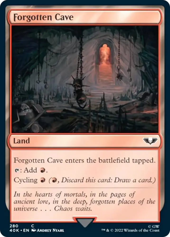 Forgotten Cave [Warhammer 40,000] - MTG Single