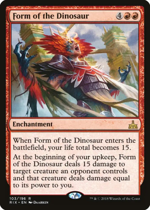 Form of the Dinosaur [Rivals of Ixalan] - MTG Single