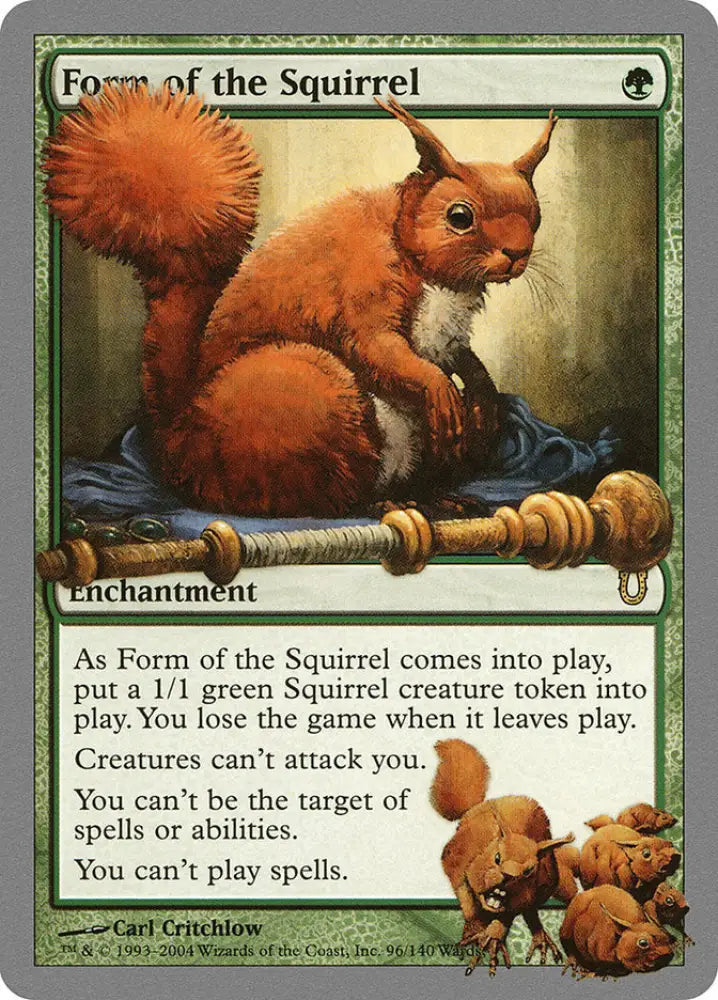 Form of the Squirrel [Unhinged] - MTG Single