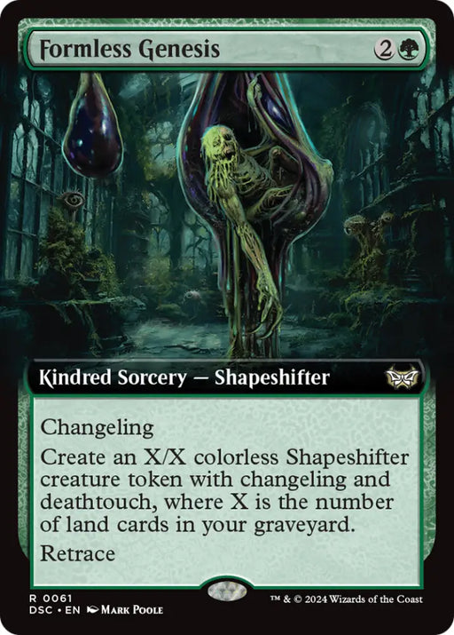 Formless Genesis (Extended Art) [Duskmourn: House of Horror Commander] - MTG Single