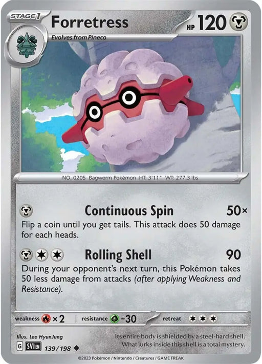 Forretress (139/198) [Scarlet & Violet: Base Set] - Pokemon Single