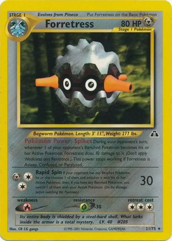 Forretress (21/75) [Neo Discovery Unlimited] - Pokemon Single
