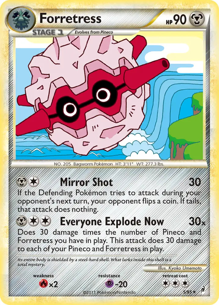 Forretress (5/95) [HeartGold & SoulSilver: Call of Legends] - Pokemon Single