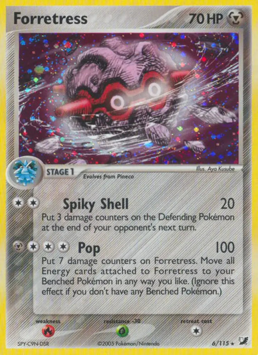 Forretress (6/115) [EX: Unseen Forces] - Pokemon Single