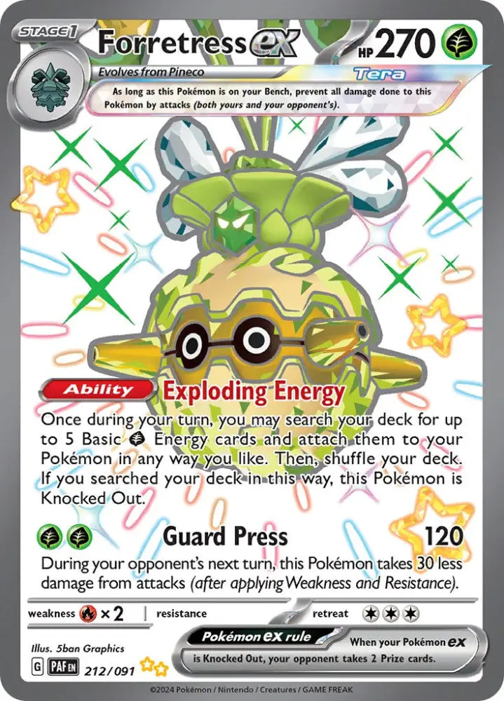 Forretress ex (212/091) [Scarlet & Violet: Paldean Fates] - Pokemon Single
