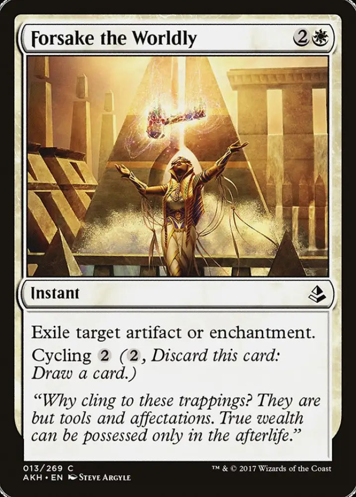 Forsake the Worldly [Amonkhet] - MTG Single